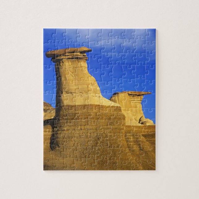 Puzzle Hoodoos en Drumheller Alberta, Canadá 2 (Vertical)