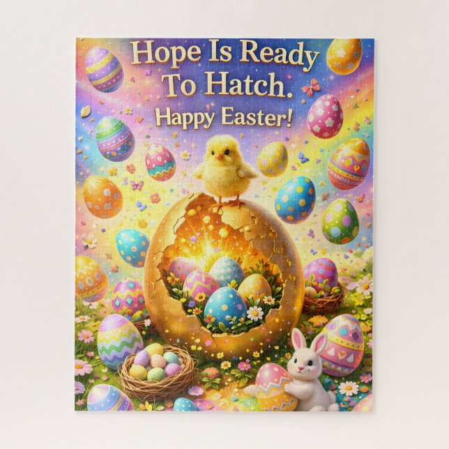 Puzzle Hope is ready to hatch magical happy Easter jigsaw (Vertical)
