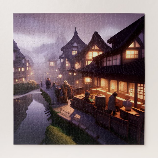 Puzzle Hora de la noche de Canal Zone (Vertical)