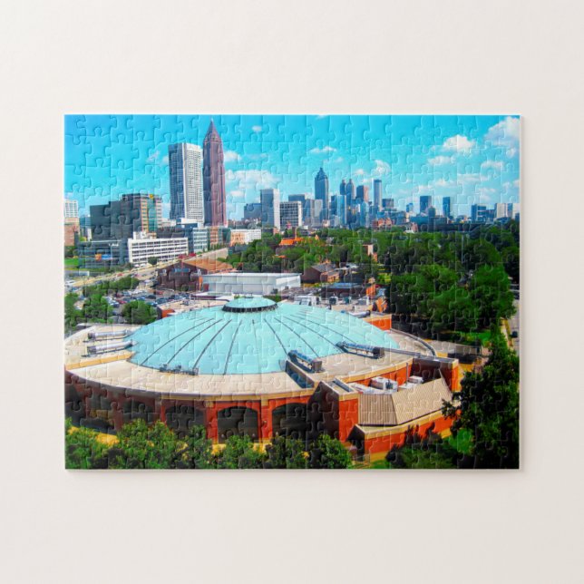 Puzzle Horizonte de Atlanta Georgia. (Horizontal)