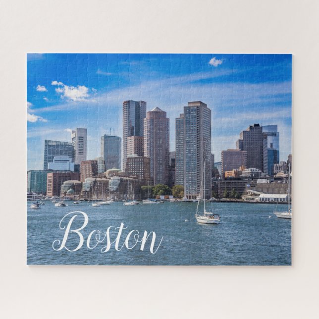 Puzzle Horizonte de Boston Massachusetts (Horizontal)