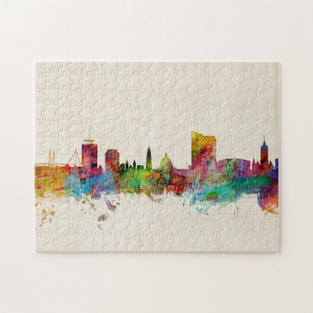 Puzzle Horizonte de Cardiff País de Gales (Horizontal)