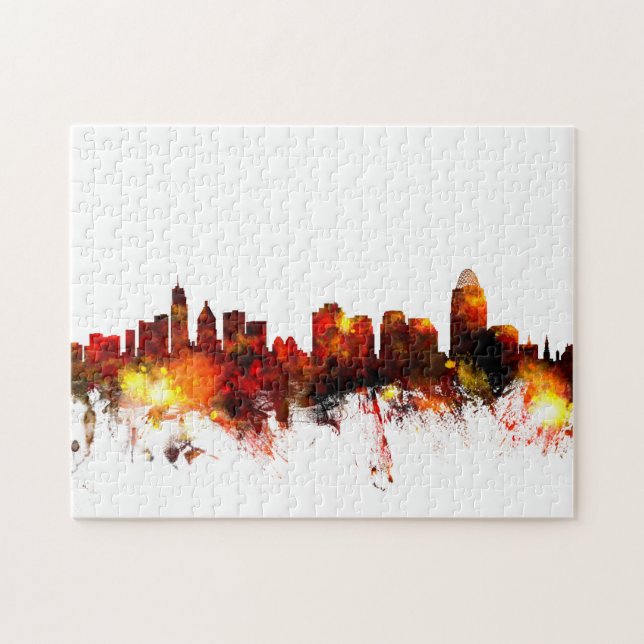 Puzzle Horizonte de Cincinnati Ohio (Horizontal)