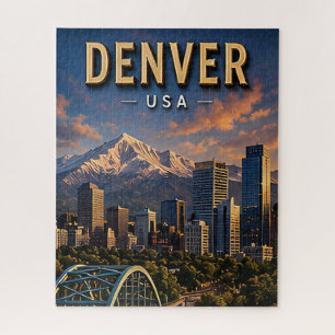 Puzzle Horizonte de Denver y Montañas Rocosas