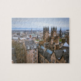 Puzzle Horizonte de Edimburgo del top del tejado, visión