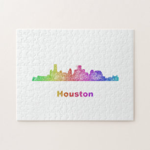 Puzzle Horizonte de Houston del arco iris