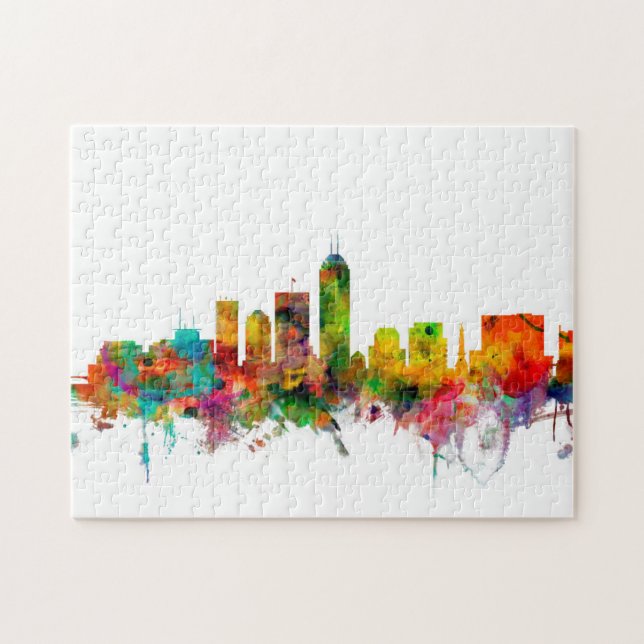 Puzzle Horizonte de Indianapolis Indiana (Horizontal)