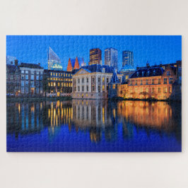 Puzzle Horizonte de La Haya en la hora azul