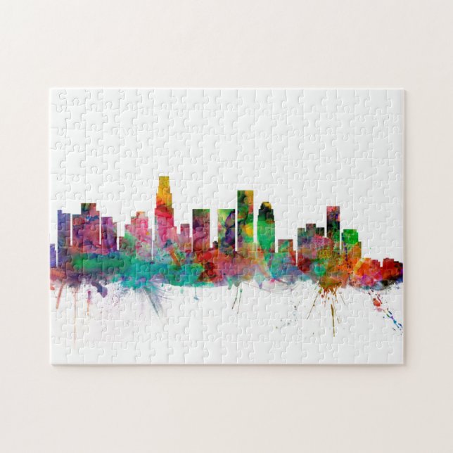 Puzzle Horizonte de Los Ángeles California (Horizontal)