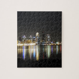 Puzzle Horizonte de Louisville en la noche