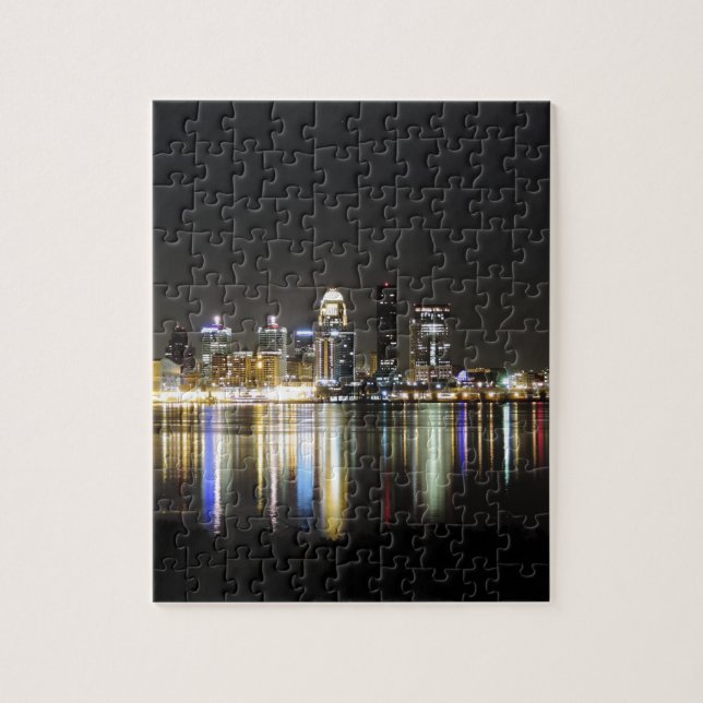 Puzzle Horizonte de Louisville en la noche (Vertical)