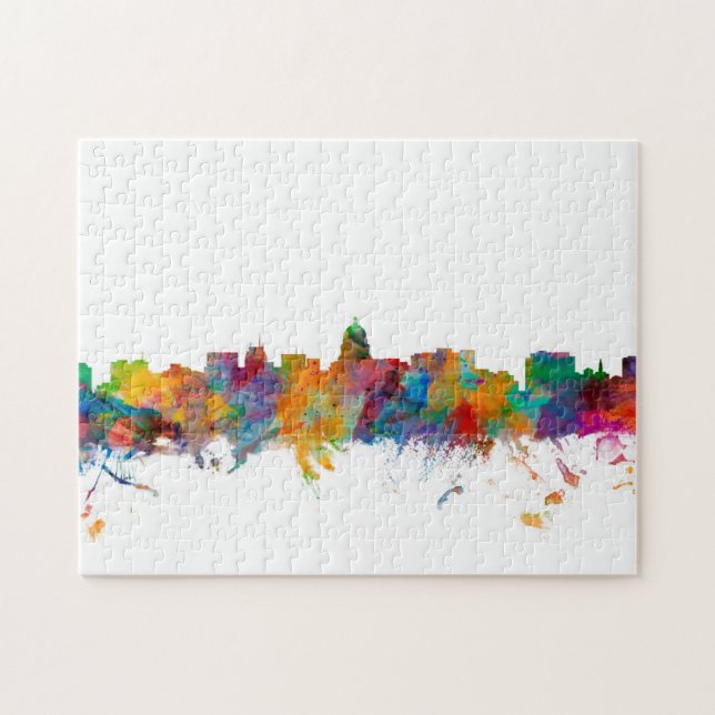 Puzzle Horizonte de Madison Wisconsin (Horizontal)