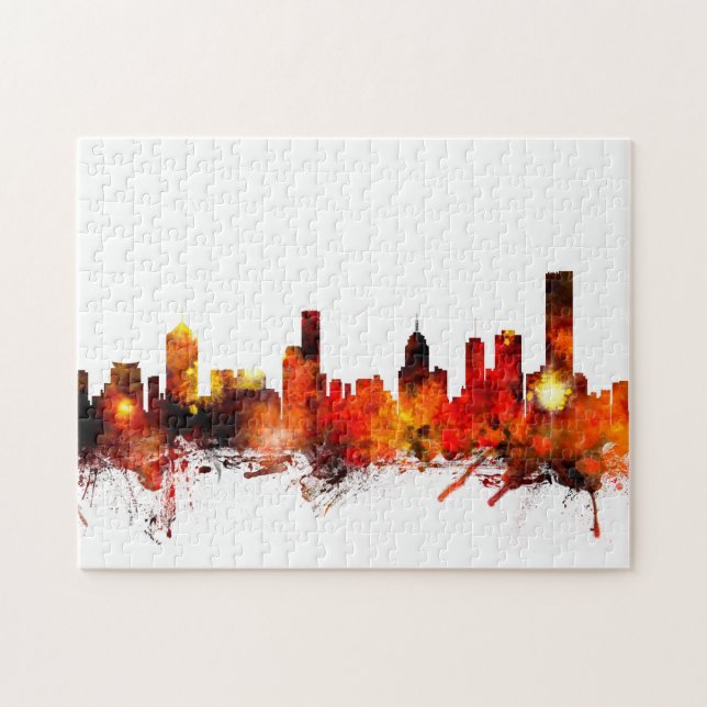 Puzzle Horizonte de Melbourne Australia (Horizontal)