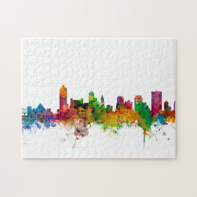Puzzle Horizonte de Memphis Tennessee (Horizontal)