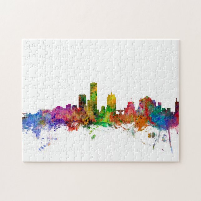 Puzzle Horizonte de Milwaukee Wisconsin (Horizontal)
