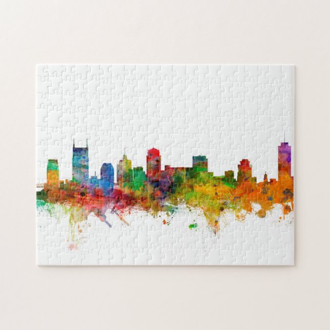 Puzzle Horizonte de Nashville Tennessee (Horizontal)