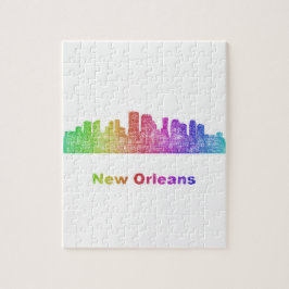 Puzzle Horizonte de New Orleans del arco iris