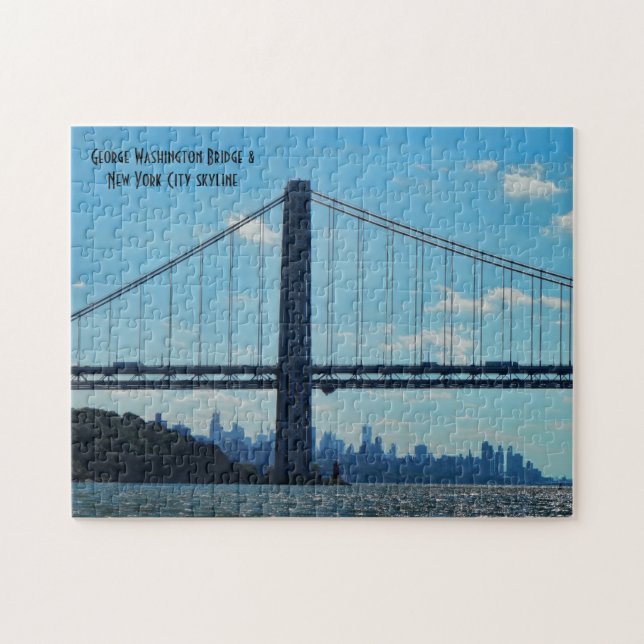 Puzzle Horizonte de New York City, puente de George (Horizontal)