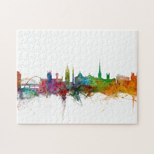 Puzzle Horizonte de Newcastle Inglaterra (Horizontal)
