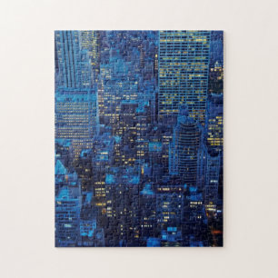 Puzzle Horizonte de NYC, opinión de alto ángulo en la