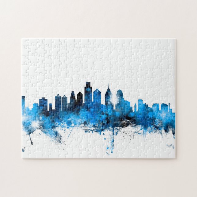 Puzzle Horizonte de Philadelphia Pennsylvania (Horizontal)