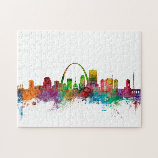 Puzzle Horizonte de St. Louis Missouri (Horizontal)