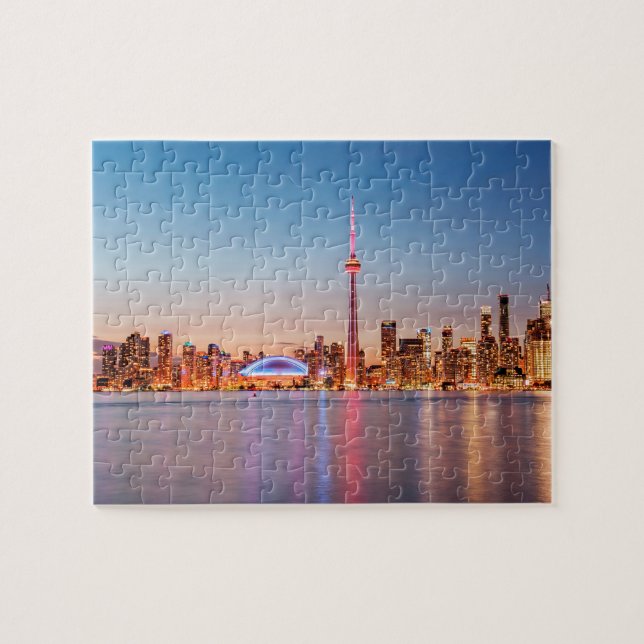 Puzzle Horizonte de Toronto al atardecer (Horizontal)