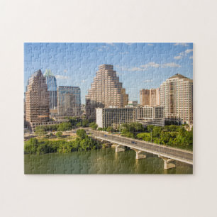 Puzzle Horizonte urbano de Downtown en Lady Bird Lake