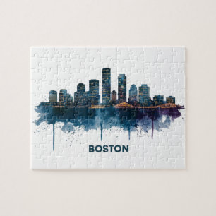 Puzzle Horizonte urbano de la ciudad de Boston, horizonte
