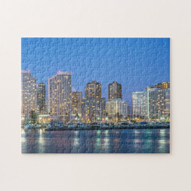 Puzzle Horizonte urbano de Waikiki (Horizontal)