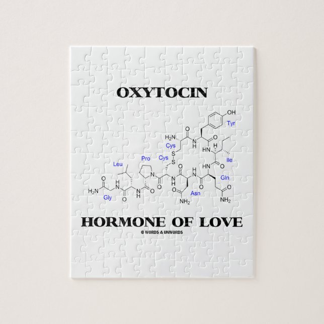Puzzle Hormona de la oxitocina del amor (química) (Vertical)