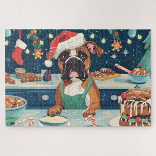 Puzzle Horneando en vacaciones de Boxer: Navidades festiv