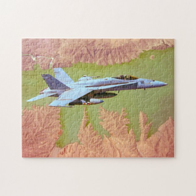 Puzzle HORNET F/A-18C (11x14 PULGADAS) (Horizontal)