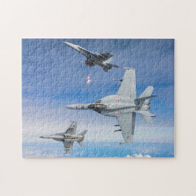 Puzzle HORNET SUPER F/A-18E (11x14 PULGADAS) (Horizontal)