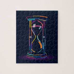 Puzzle Horno de madera abstracto