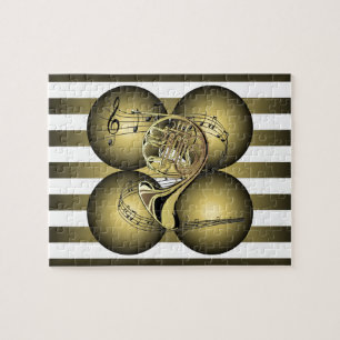 Puzzle Horno francés ~ Bandas musicales ~ Globos musicale