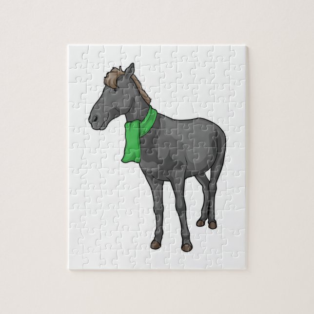 Puzzle Horse Scarf (Vertical)