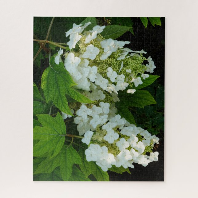 Puzzle Hortensia de hoja de roble (Vertical)