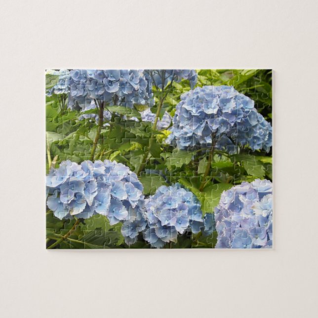 Puzzle Hortensias Azules Profundas (Horizontal)