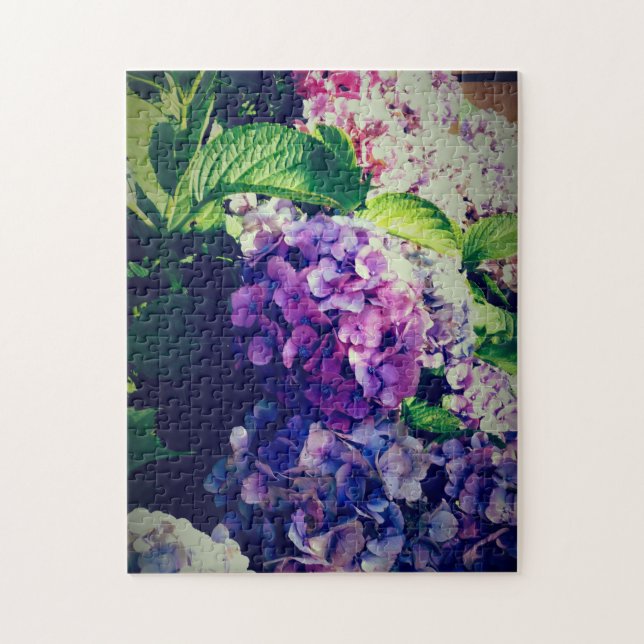 Puzzle hortensias coloridas (Vertical)
