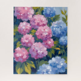 Puzzle Hortensias de Verano | Flores Costeras Rosadas y A