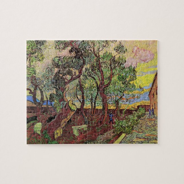 Puzzle Hospital Saint Paul y Jardín por Vincent van Gogh (Horizontal)