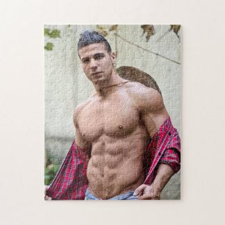 Puzzle Hot Guy Sexy Bare Chest Open Shirt Hunk