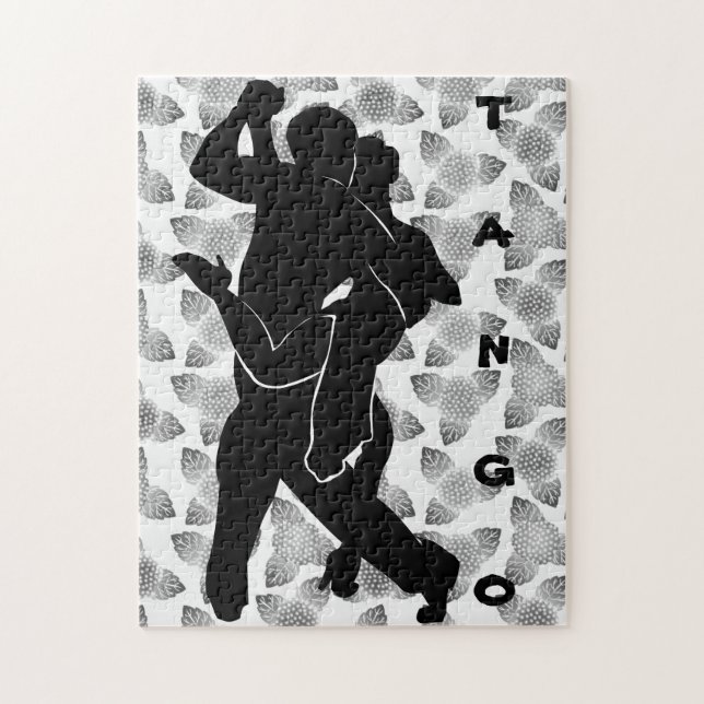 Puzzle Hot Tango Dancers - Flowers Art (Vertical)