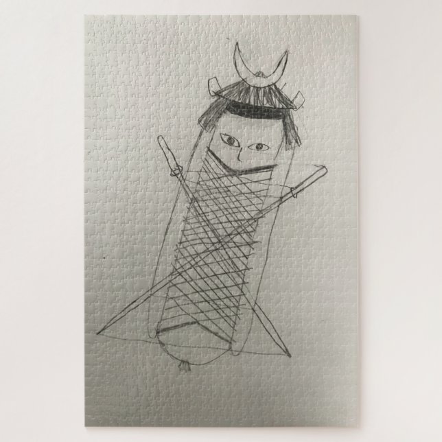 Puzzle Hotdog Samurai ninja (Vertical)