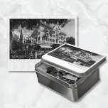 Puzzle Hotel Interlaken Vintage Photo Swiss Alpes Postcar<br><div class="desc">Regalo de puzzle suizo para los amantes de los viajes. Disfrute de la majestuosa belleza de los Alpes suizos con esta reproducción vintage de una postal con vistas al Hotel Interlaken en la Suiza Interlaken. Originalmente impresa en papel fotográfico real en 1920, esta postal en blanco es perfecta para enviar...</div>