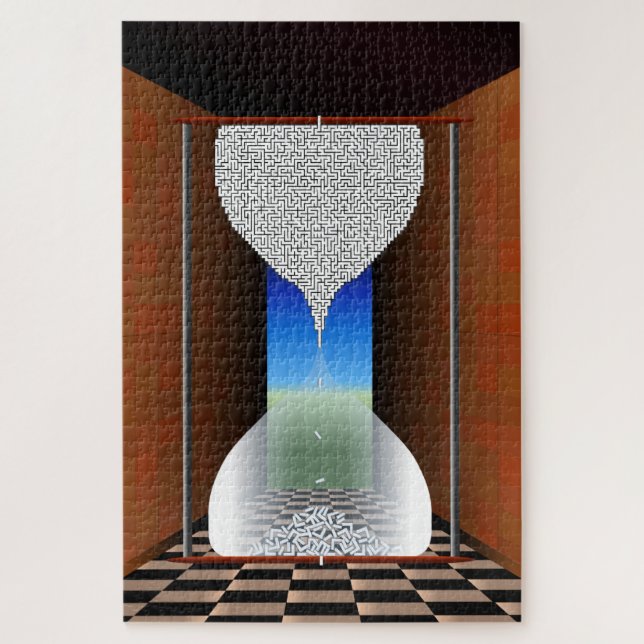 Puzzle Hourglass Maze (Vertical)
