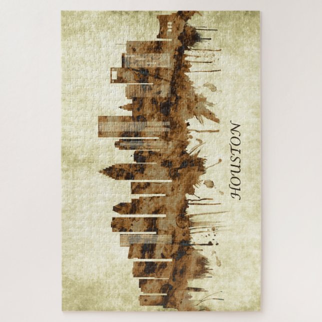 Puzzle Houston Texas Cityscape (Vertical)