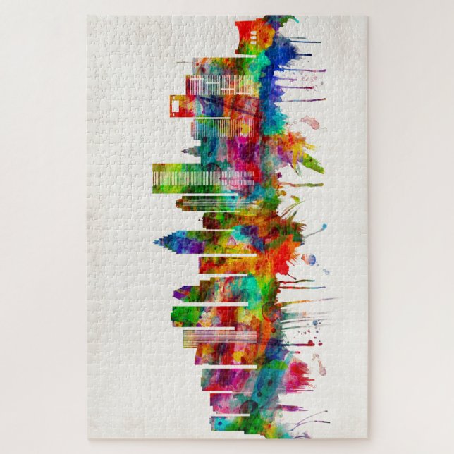 Puzzle Houston Texas Skyline (Vertical)