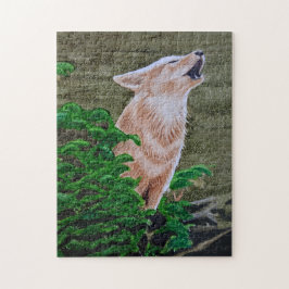 Puzzle Howling Coyote